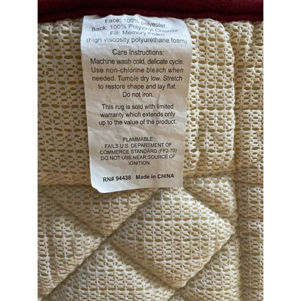 Foam Bath Mat Rug 32”x19”, Ultra Soft, Non-Slip Absorbent Bathroom Rug b7